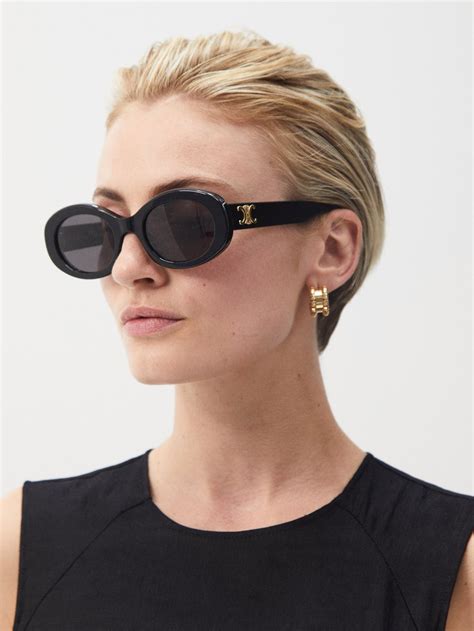 celine lunettes de soleil triomphe|TRIOMPHE 01 SUNGLASSES IN ACETATE .